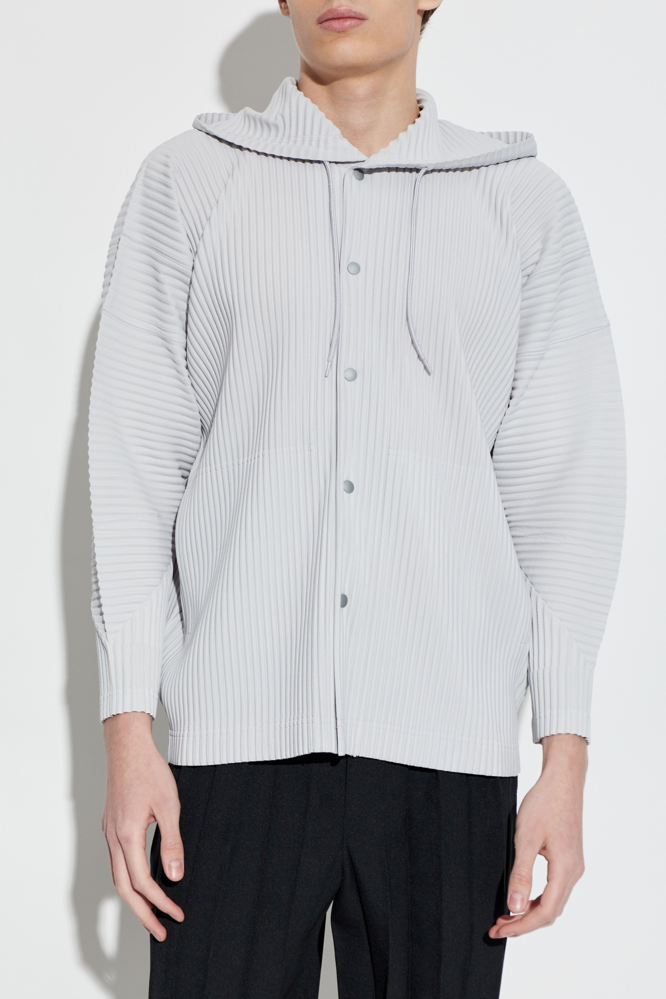 Homme Plissé Issey Miyake Pleated jacket with hood | Men's | Vitkac